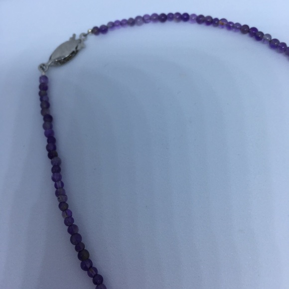 Amethyst Necklace with stunning vintage brooch - Picture 4 of 5